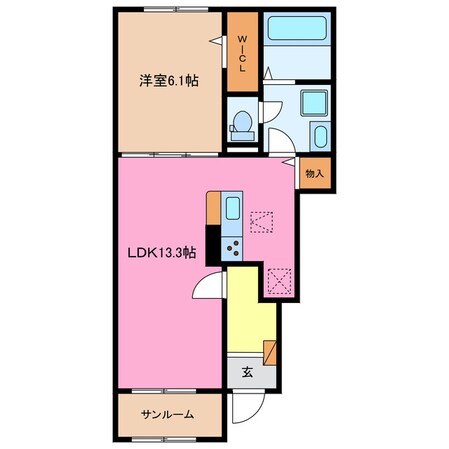 クラインボッシェⅡの物件間取画像